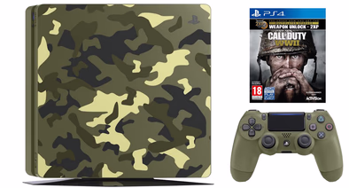Playstation 4 Slim 1TB Call of Duty WWII Camo Console