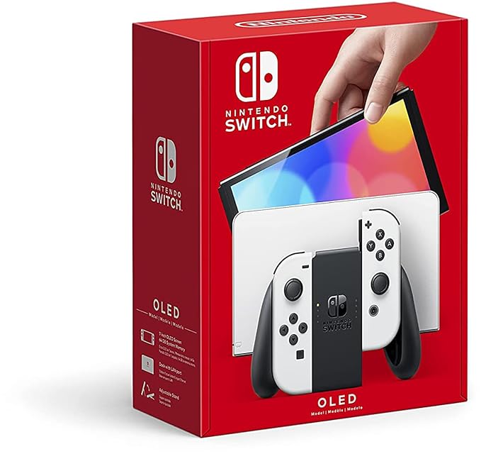 Nintendo Switch OLED - White 128 GB 15 Pre Install Games  (Pre-owned)